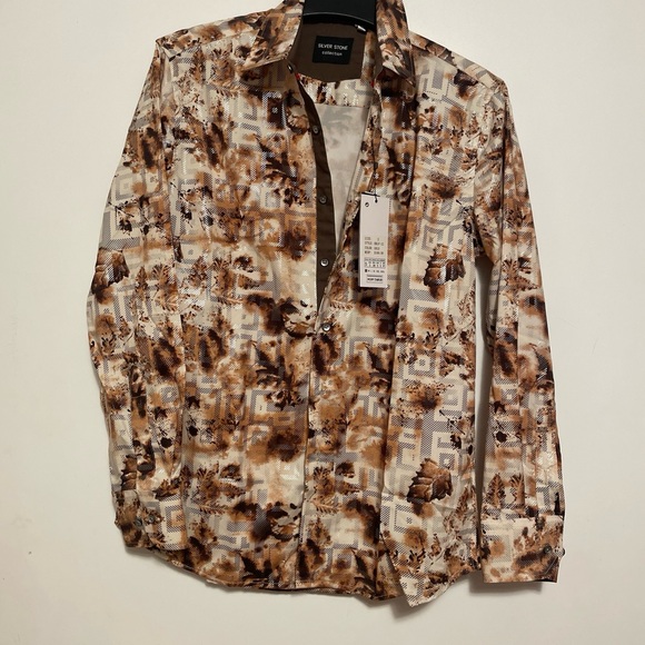 Silver Stone Collection Dress Shirt Men’s Small Modern Fit Wear  Collection NWT - Picture 1 of 15